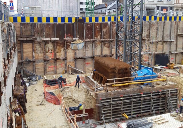 Beschoeiing en onderschoeiing: Commerce 46, een uitdagende werf in een vol stadscentrum 4