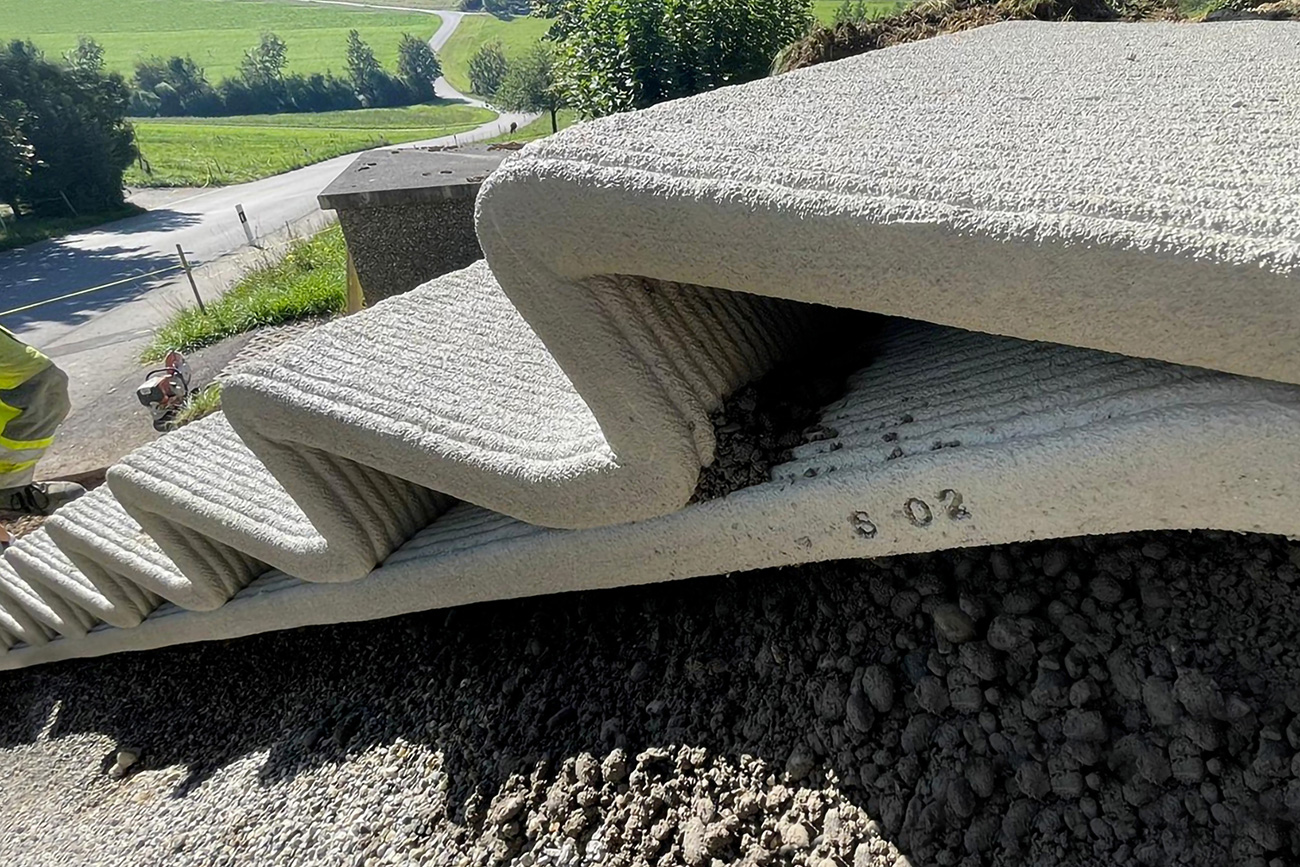 Eine 3D-gedruckte Treppe für Böschungen 8