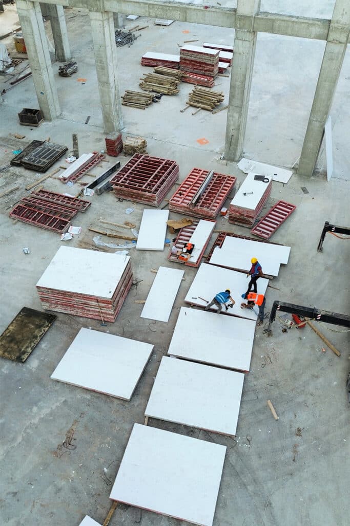Top view preparation wall formwork of Misa Plaform copy