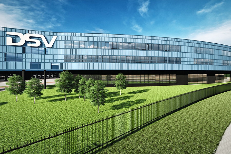 Impressie van het Logistiek ParkDSV in Moerdijk