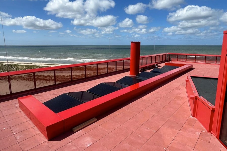 Maatwerk banken dakterras Portlantis Rotterdam 4 1024x768 1