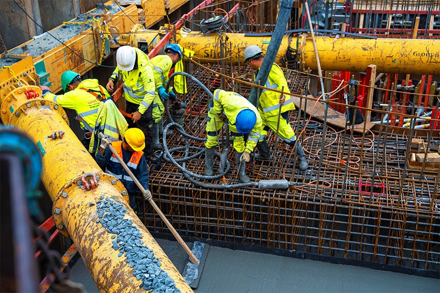 Gemeinsam nachhaltige Betonstrukturen bauen beim Bau des größten CO₂-neutralen Zementwerks Europas 6