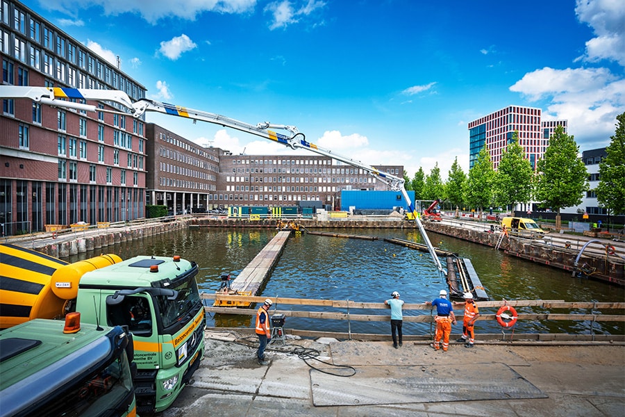 Complex construction site for new Almelo courthouse 6