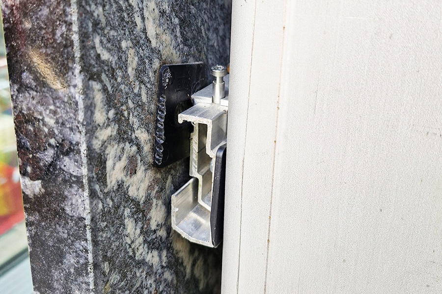 ‘The entire façade is attached to the building using our techniques.’ 3