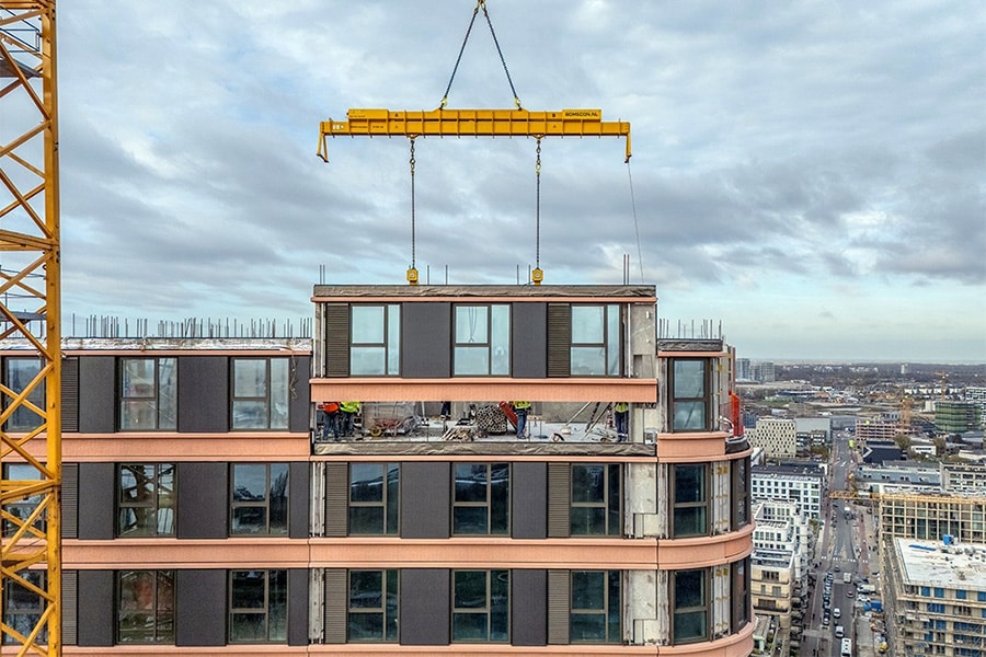 BrinkToren, Amsterdam: 880 prefab betonelementen voor eerste energiepositieve woontoren van Nederland 2