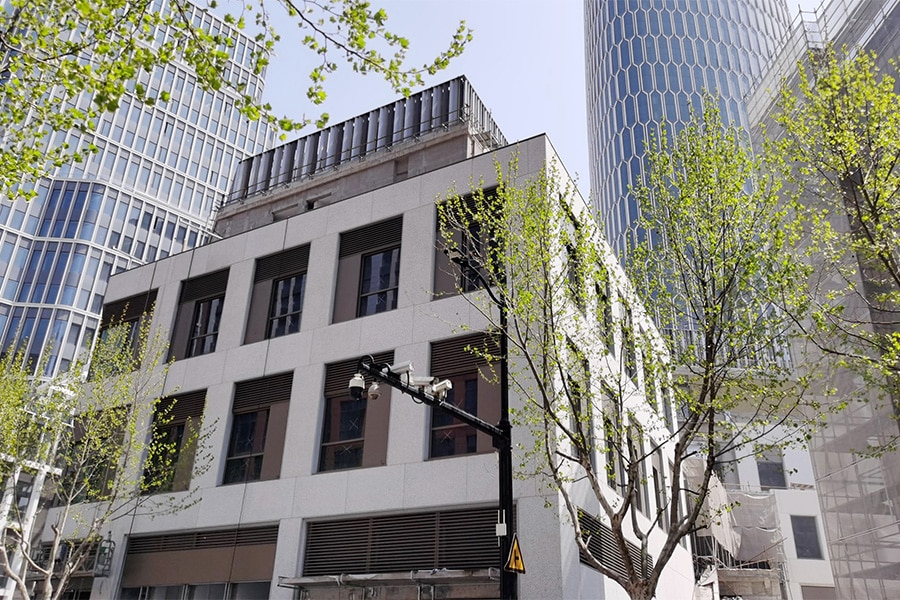 Een expressieve gevel in Shanghai 1