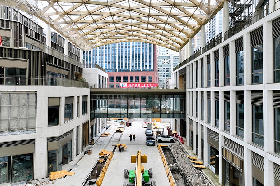 Een expressieve gevel in Shanghai 3