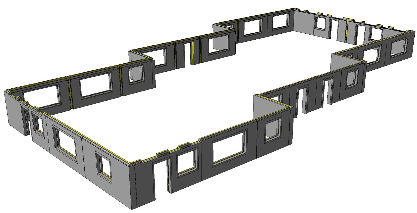 Sandwichwand model.