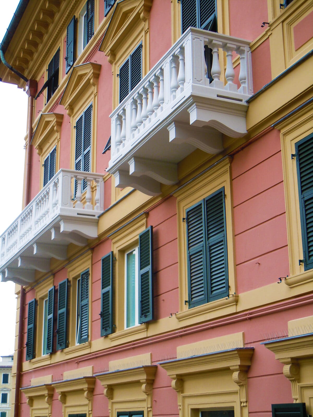 De balkons in Genua.